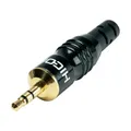 Produktbild: HICON 3,5mm Stereo-Klinkenstecker Vollmetallgehäuse Kontakte vergoldet