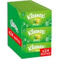 Produktbild: KLEENEX - Taschentücher in Balsam-Box (24 Boxen mit 64 Taschentüchern) – legt einen schützenden Balsam ab, der Ihre Nase beruhigt, ideal bei großen Erkältungen – hergestellt in Frankreich