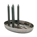 Produktbild: Lambert [A] Fiore Kerzenhalter Schale, Nickel, 33 X 22 X 6 cm