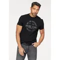 Produktbild: T-Shirt BRUNO BANANI, Damen, Gr. XL (56/58), schwarz, Single Jersey, Obermaterial: 95% Baumwolle, 5% Elasthan, bedruckt, schmal, Rundhals, Shirts T-Shirt, Kurzarm, schmal geschnitten, bedruckt, aus Baumwollmischung