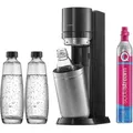 Produktbild: SodaStream DUO Vorteilspack titan Wassersprudler inklusiv 2 Glasflaschen & 1 Kunststoffflasche