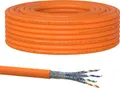 Produktbild: Cat.7 Netzwerkkabel Verlegekabel 1000 MHz S/FTP 15 m Rolle PIMF Orange