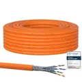 Produktbild: RedStar24 CAT 7 Verlegekabel 15m Netzwerkkabel Datenkabel LAN CAT7 Kabel Kupfer Installationskabel CAT.7 Gigabit S/FTP Kat.7 Halogenfrei PIMF POE 10Gbit Netzwerk Verkabelung Ethernet Simplex 15m