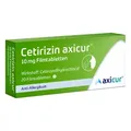 Produktbild: Cetirizin axicur 10 mg Filmtabletten