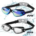 Produktbild: COOLOO Schwimmbrille Kinder, 2 Stück Schwimm-Brille für Kinder, Taucherbrille