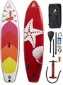 Produktbild: SENA AIRFUN SUP Paddleboard aufblasbar, 305x76x15cm | 10.0' | Traglast 150 kg | Komplett-Set Stand UP Paddle Board, iSUP Paddling Paddelboard rot
