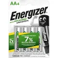 Produktbild: Energizer AA 1300mAh Aufladbar Universal - Packung mit 4 Stück