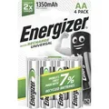 Produktbild: Energizer - Nimh Akku Universal Mignon Aa 1.300 Mah 4er Pack Akkus