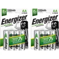 Produktbild: Energizer Recharge Universal Batterie AA Akkus 1,2 V 1300mAh Blisterpackung 8ER