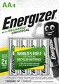 Produktbild: Energizer Akku NiMH, Mignon, AA, HR06, 1.2V/1300mAh Universal, Pre-charged, Reta