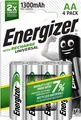 Produktbild: Energizer Recharge Universal Batterie AA Akkus 1,2 V 1300mAh Blisterpackung 4ER