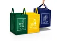 Produktbild: TRESKO Mülltrennsystem Mülltrenner Abfalltrennsystem, 3-in-1 Mülleimer für Glas, Plastik, Papier