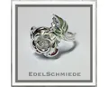 Produktbild: Edelschmiede925 Silberring Edelschmiede925 Rosenring in 925 Silber - poliert - Ringgröße 56