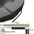 Produktbild: Trampolin randabdeckung Magic jump 425-430 Grün Federabdeckung Randkissen PVC