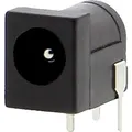 Produktbild: 2.1mm x 5,5mm Hohlstecker für Breadboards / DC barrel jack / Einbaukupplung