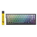 Produktbild: ATTACK SHARK X68 HE 8000Hz Rapid Trigger-Tastatur, 0,01mm RT-Genauigkeit, Kabelgebundene RGB 60% Gaming-Tastatur mit Magnetic Switches, Einstellbare Betätigung, Snap Tap, für PC/Mac, Mondnacht