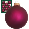 Produktbild: Krebs Glas Lauscha Christbaumkugeln, Rot, Glas, 7x7x7 cm, Dekoration, Weihnachtsdekoration, Weihnachtsbaumschmuck, Weihnachtskugeln