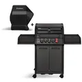 Produktbild: Enders Gasgrill Monroe PRO 3 SIK Turbo Shadow, inkl. Wetterschutzhülle