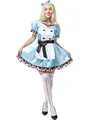 Produktbild: Funidelia | Alice Kostüm Deluxe für Damen Film und Serien, Alice im Wunderland, Disney - Kostüm für Erwachsene & Verkleidung für Partys, Karneval & Halloween - Größe 3XL - Blau