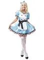 Produktbild: Alice im Wunderland Satinkleid - Kurzes Alice-Kleid mit ganz viel Herz Größe: