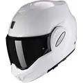 Produktbild: Scorpion Exo Motorradhelm Exo-Tech Evo Solid Klapphelm, vorbereitet für Kommunikationssystem,integriertes Sonnenvisier weiß L (58/59)