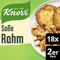 Produktbild: Knorr Rahm Soße leckere hellbraune Sauce ohne geschmacksverstärkende Zusatzstoffe 18x 68 g
