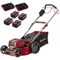 Produktbild: Professional Akku-Rasenmäher GP-CM 36/47 S Li BL, 36Volt (2x18Volt) rot/schwarz, 4x Li-Ionen Akku 4,0Ah, mit Hinterradantrieb Vario Speed