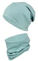 Produktbild: TupTam Mütze und Schal Kinder Set – Weiches Schal Mütze Set Kinder für Herbst und Winter, Farbe: Salbeigrün, Größe: 56-62