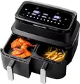 Produktbild: Heißluftfritteuse AirFryer Schwarz 2600W XXL 9L - Hanseatic HAF212600D 39156050