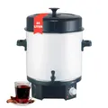 Produktbild: Clatronic® 2in1 Heißgetränke- & Einkochautomat mit 25L Tankinhalt | Einkochtopf für z.B. Glühwein oder Punsch | Glühweinkocher mit Emaillierung & integriertem Ablaufzapfhahn | 1800W | EKA 3338