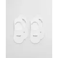Produktbild: Gant Füßlinge INVISIBLE SOCKS 2-PACK mit Silikonbesatz am Fersenbereich weiß 43-45