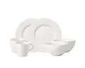 Produktbild: Villeroy & Boch Frühstücks-Geschirrset Manufacture Rock blanc, Porzellan, 6-tlg.