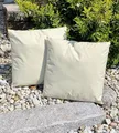 Produktbild: JACK 1x 45x45cm Outdoor Lounge Kissen Dekokissen inkl. Füllung Wasserabweisend Sitzkissen Garten Stuhl Lotus Effekt, Farbe:Sand