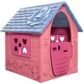 Produktbild: Dohany Spielhaus pink Kinderspielhaus Gartenhaus Indoor Outdoor +2J