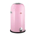 Produktbild: Wesco Kickmaster Abfallsammler in der Farbe pink, pulverbeschichtetes Stahlblech, eingebauter Dämpfer, 33 Liter Volumen, großer Einwurf