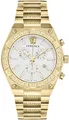 Produktbild: Versace VESO00822 V-Sporty Greca Chronograph weiss gold Edelstahl Herren Uhr NEU