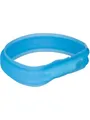 Produktbild: Trixie Flash Light Band USB Adjustable LED Safety Collar Blue Size: L-XL 70cm/30mm TX12672