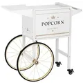 Produktbild: Royal Catering Popcornmaschine Popcornwagen Wagen für Popcornmaschine Popcorntrolley 2 Bremsen weiß & weiß 93 cm x 88 cm x 50 cm