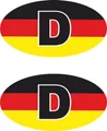 Produktbild: Hermann Schütz Aufkleber Deutschland 2er-Set farbig je 55x30mm