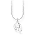 Produktbild: Thomas Sabo Damen Halskette Buchstabe Q silber 925 Sterlingsilber, 38-45 cm Länge