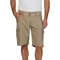 Produktbild: TIMEZONE Cargo Shorts Herren mit Gürtel Regular Fit MaguireTZ Regular Fit Nature Beige Normaler Bund Reißverschluss 33