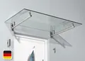 Produktbild: GUTTA Edelstahlvordach Vordach Echtglas Haustürdach HD 160 x 100 cm
