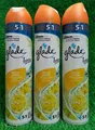 Produktbild: (11€//kg) 3x Glade by Brise DUFTSPRAY Frische Limone Raumspray 5 in 1