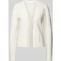 Produktbild: Vila Cardigan mit gerippten Abschlüssen in Offwhite, Größe L