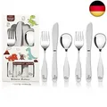Produktbild: Lehoo Castle KinderBesteck ab 5 Jahren, 6-teilig Edelstahl Besteck Set,