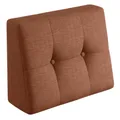 Produktbild: sunnypillow Rückenkissen Palettenkissen gesteppt Seitenkissen 60x40x20/10cm, Orange