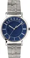 Produktbild: Versace VEJ400821 V-Essential blau silber Edelstahl Herren Uhr NEU