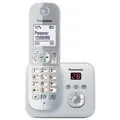 Produktbild: Panasonic KX-TG6821 - Schnurlostelefon - Anrufbeantworter mit Rufnummernanzeige - DECT - Pearly Silver (KX-TG6821GS)