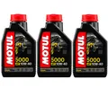 Produktbild: MOTUL 5000 4T 10W-40 Motoröl 3x1 Liter 4-Takt Motorrad Öl teilsynthetisch MA2