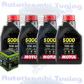 Produktbild: Motul 5000 10W40 Road Hc-Tech Jaso MA2 T903 Motoröl Motorrad 4 Liter + Filter